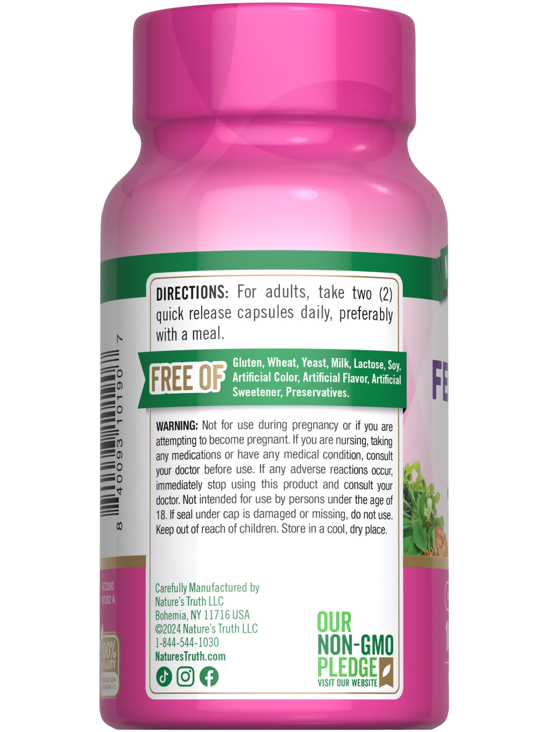 Illustration of using fenugreek capsules for nursing mothers