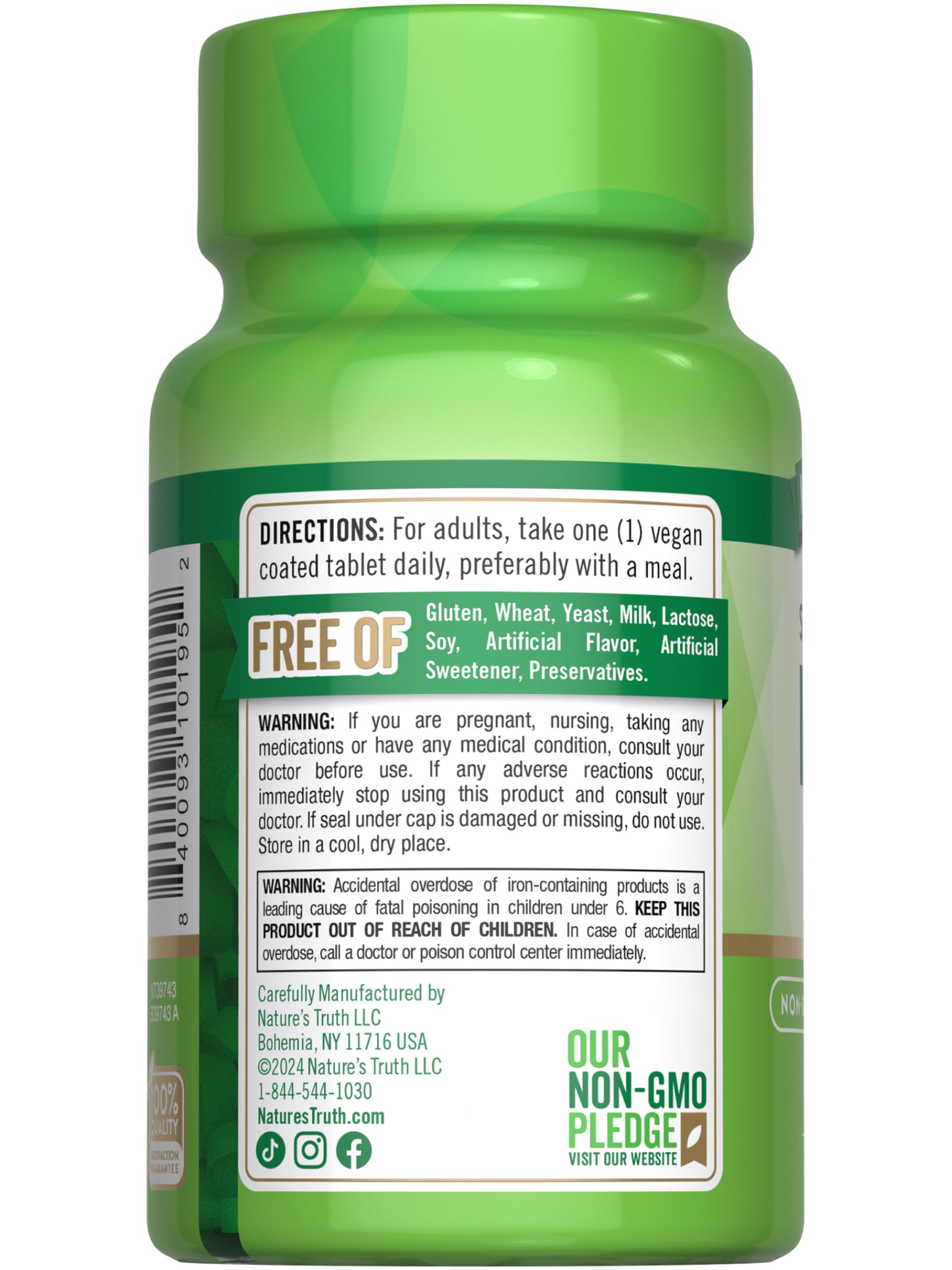 Lifestyle image of adults taking iron supplement