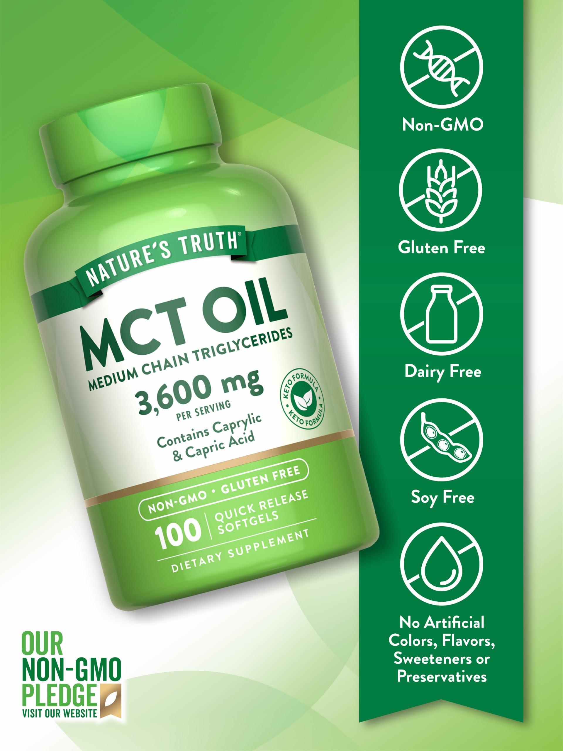 Nature's Truth MCT Oil Pills packaging