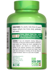 Usage illustration for quick-release softgels
