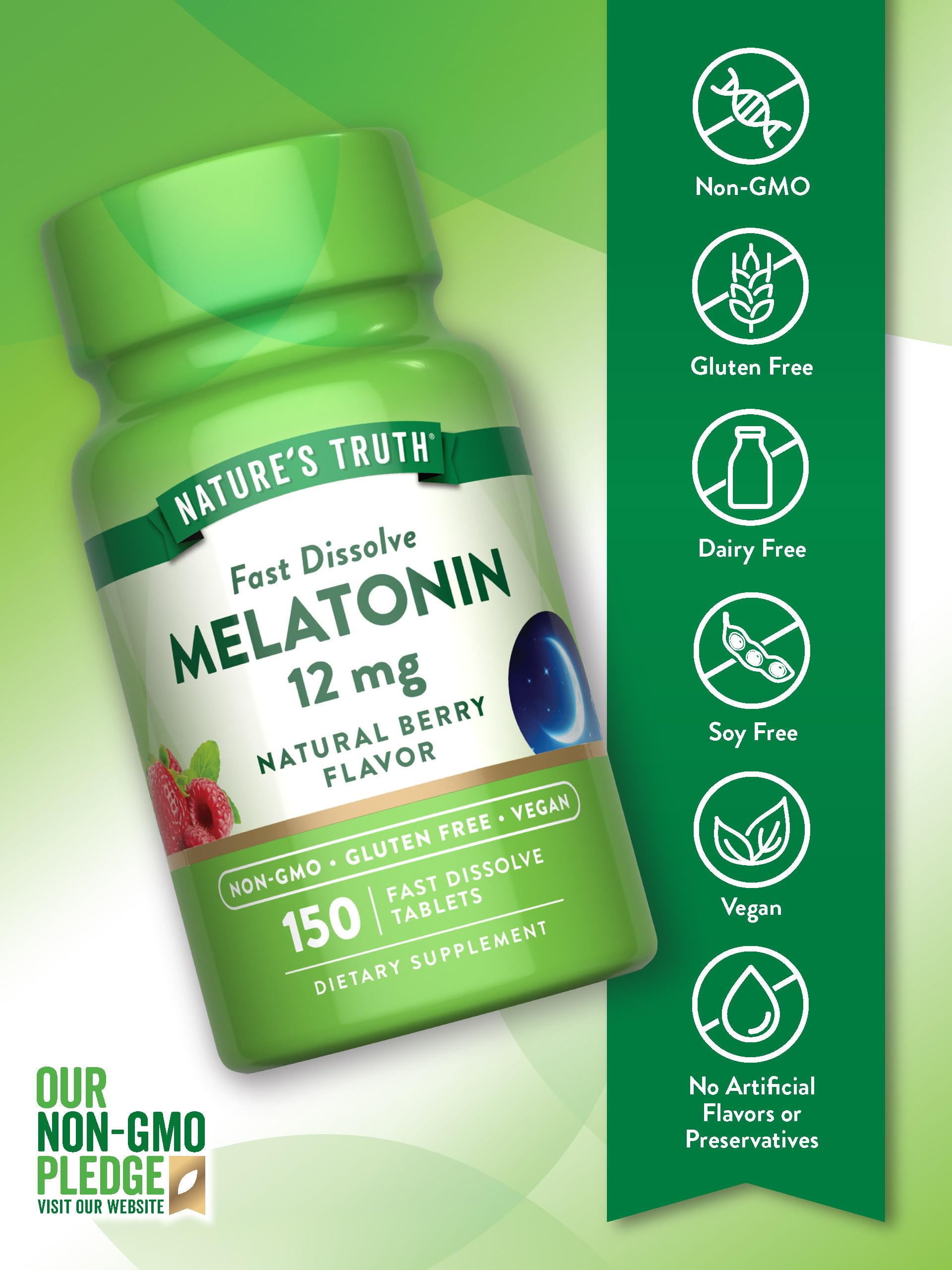Melatonin tablets dissolving quickly in water