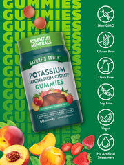 Peach strawberry flavored vegan gummies