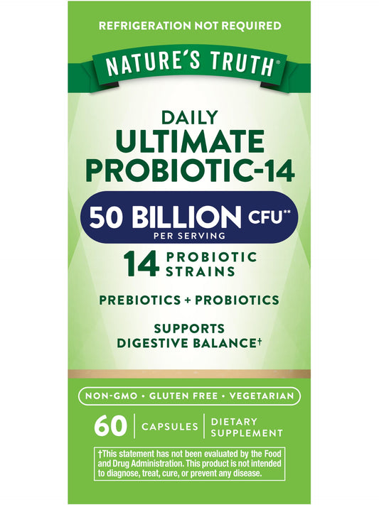 Nature's Truth Probiotic for Women and Men – 50 Billion CFU