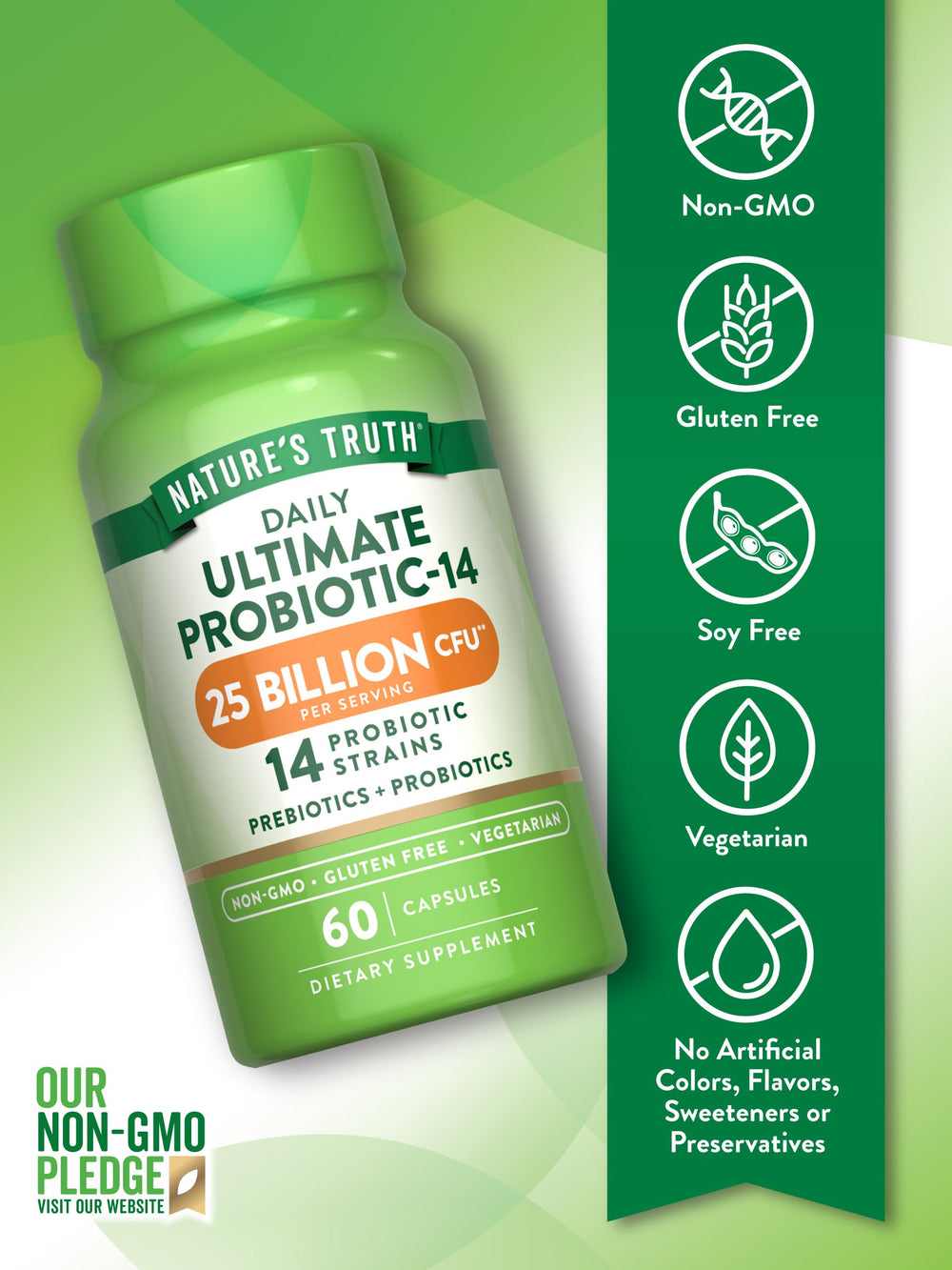 Non-GMO and gluten-free certification label