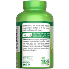 Supplement facts for Nature's Truth Ultra Soy Lecithin 1200 mg