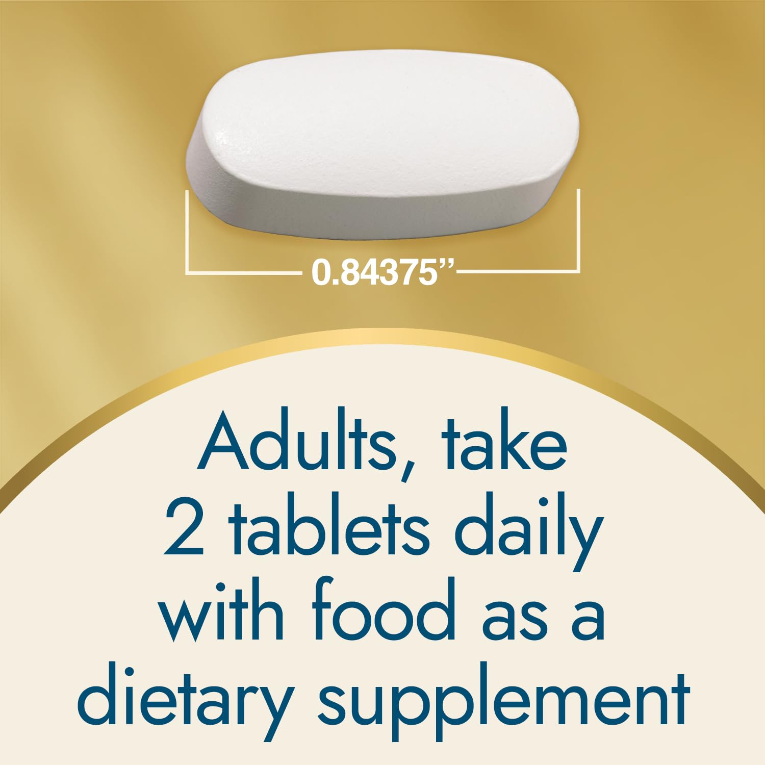 Front view of Nature's Wonder 90-tablet bottle with label