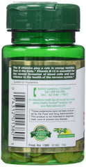 Another close-up shot of Nature's B-12 1000 mcg tablets