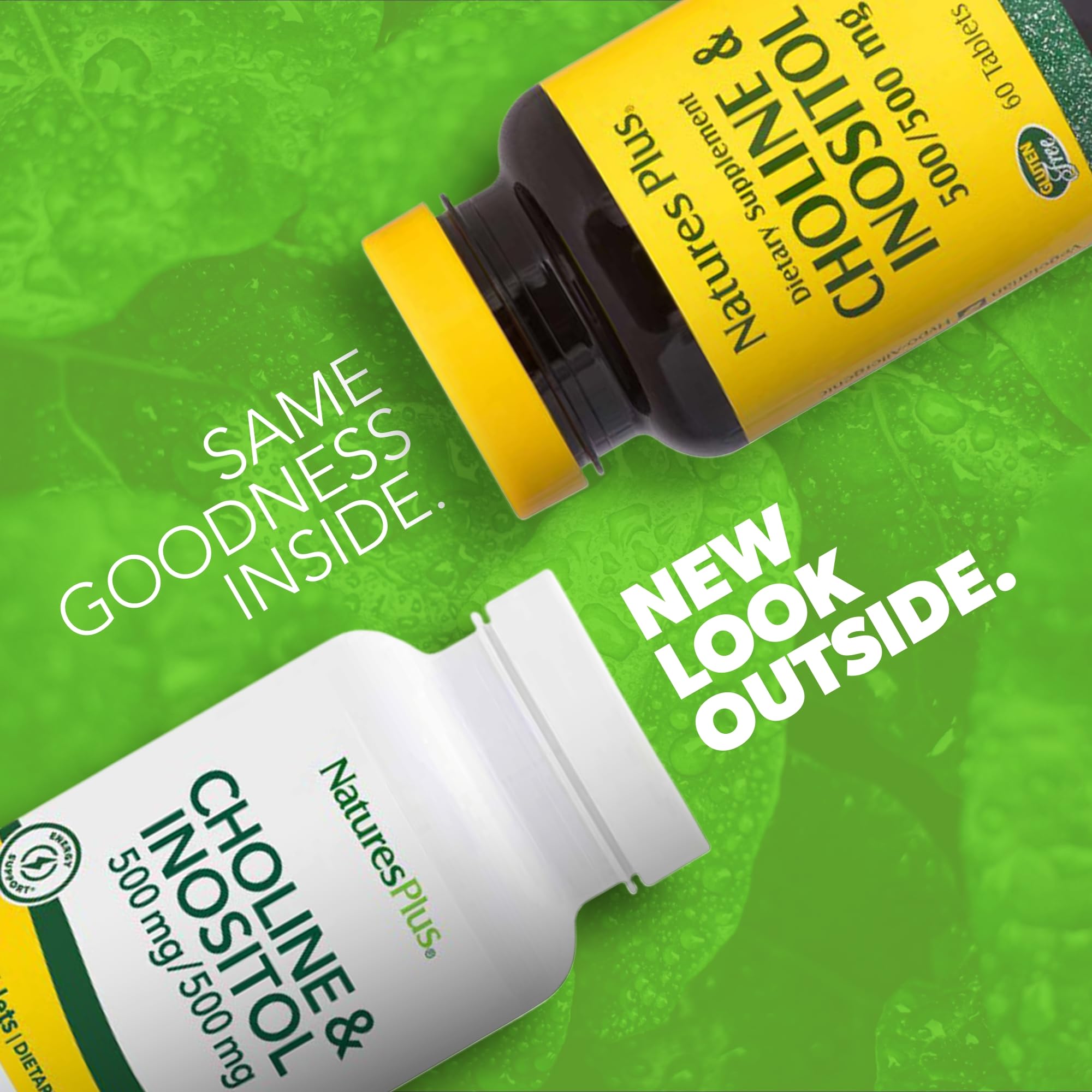 Close-up of Choline & Inositol tablets