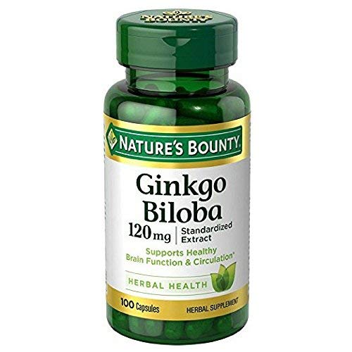 Nature's Bounty Ginkgo Biloba 120mg capsules – 2-pack (200 capsules total)
