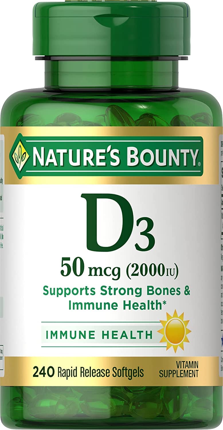 Lifestyle image with sunlight and Vitamin D3 bottle