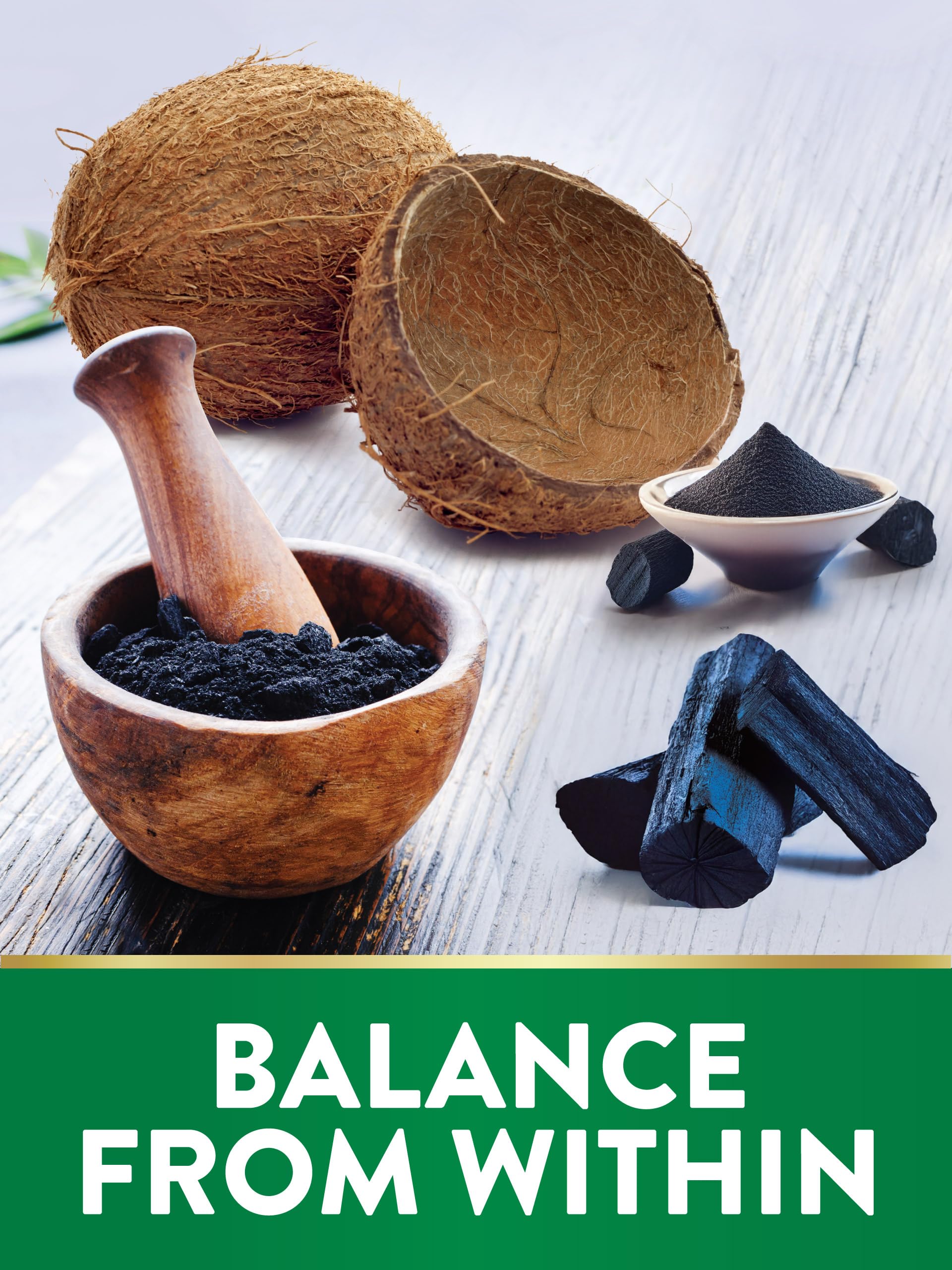 Coconut shells used to produce activated charcoal