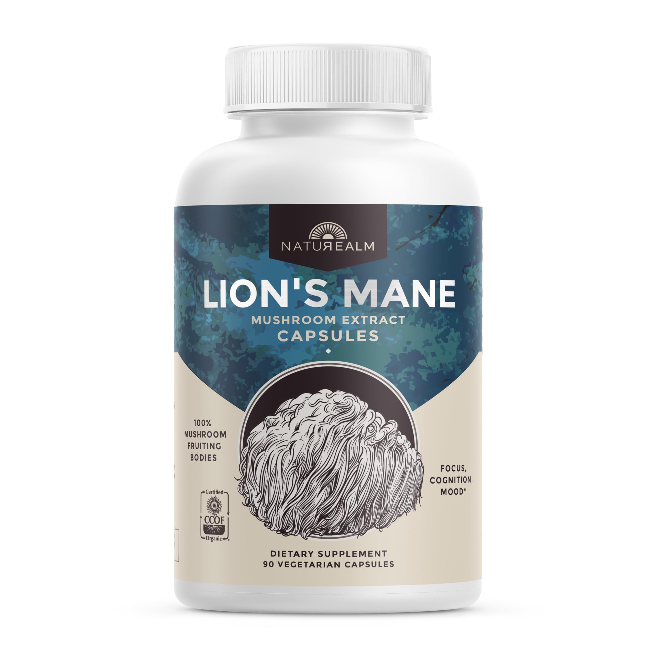 Naturealm Lions Mane Mushroom Supplement hero image