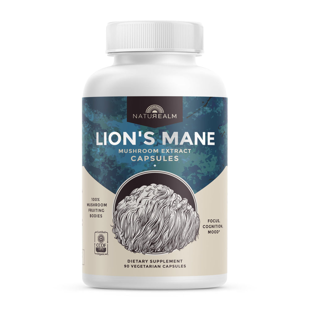 Naturealm Lions Mane Mushroom Supplement hero image