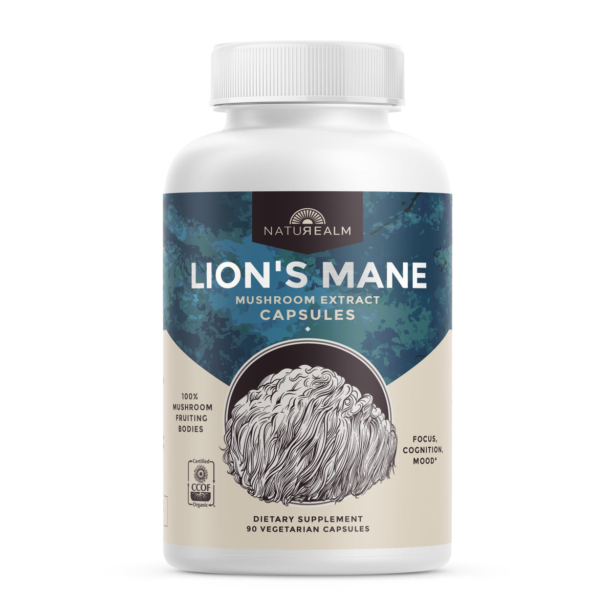 Naturealm Lions Mane Mushroom Supplement hero image