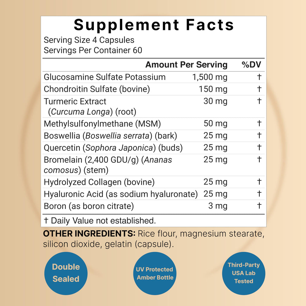 Graphic highlighting NatureBell's 10-in-1 joint support ingredients