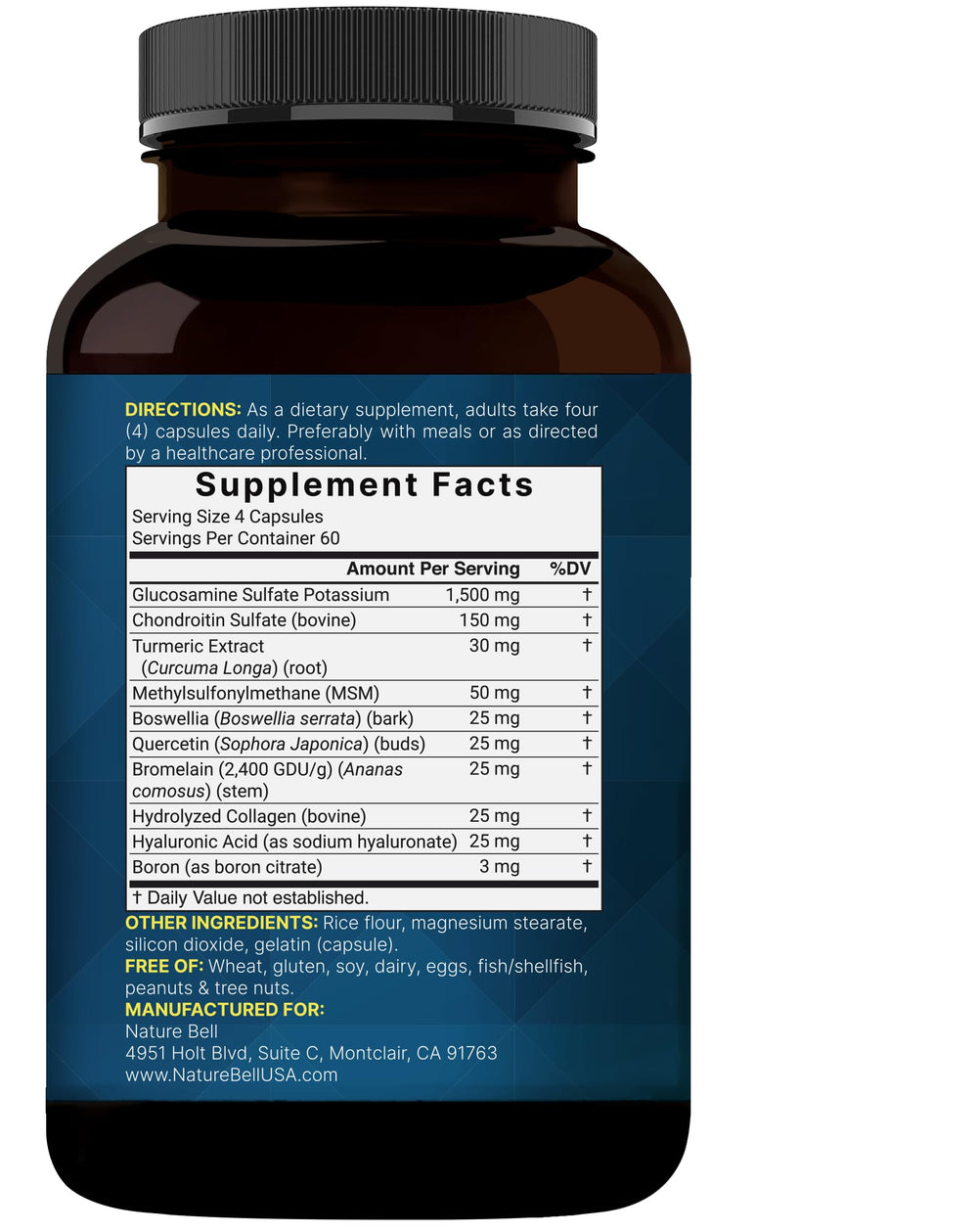 Active lifestyle scene with running person and NatureBell bottle