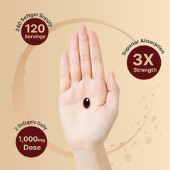 Astaxanthin and omega-3s graphic for NatureBell krill oil