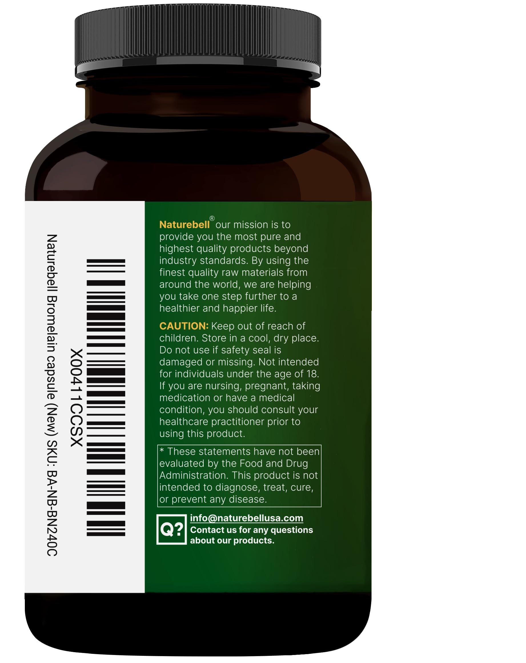 NatureBell Bromelain product packaging