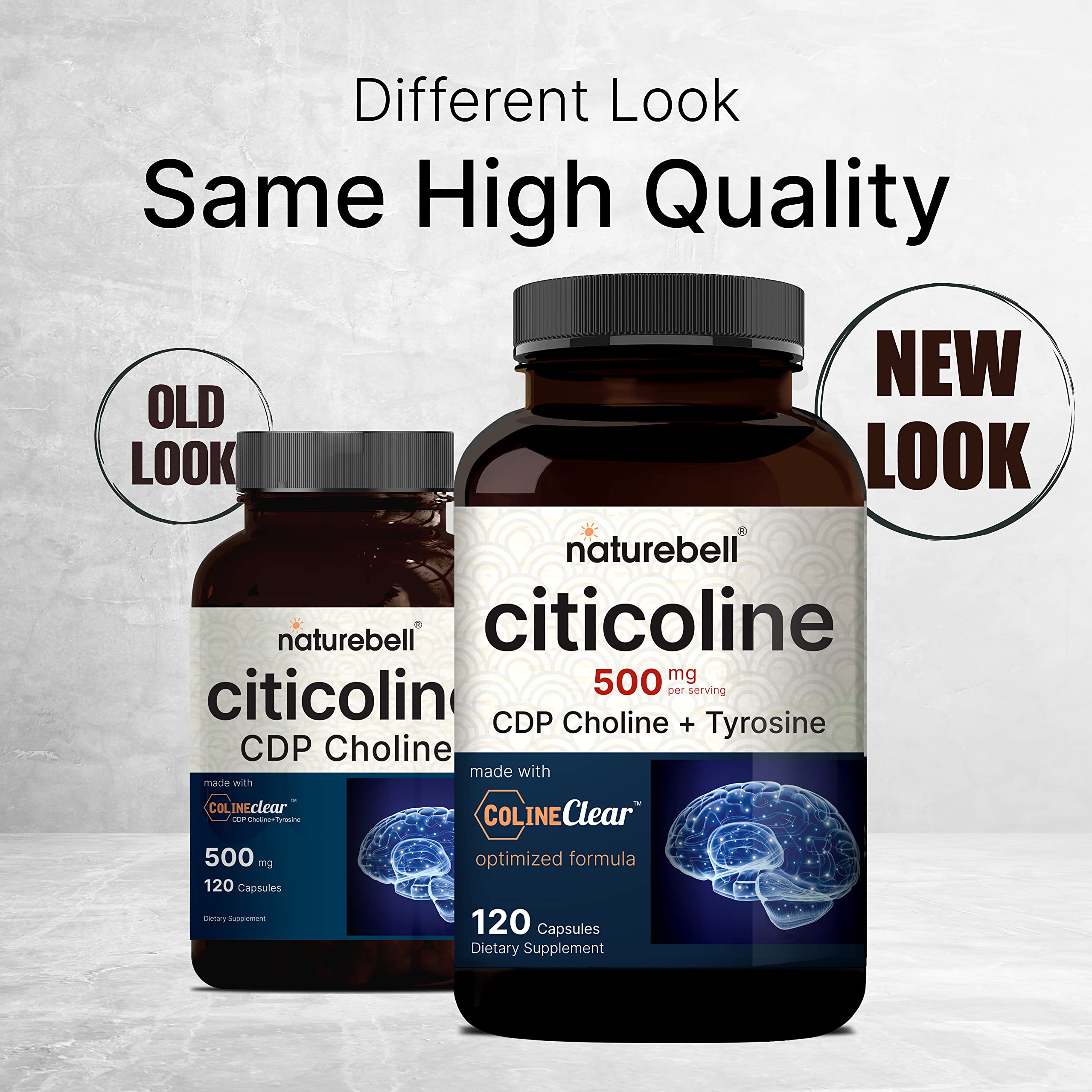 NatureBell Citicoline 120-capsule bottle