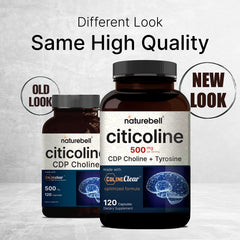 NatureBell Citicoline 120-capsule bottle