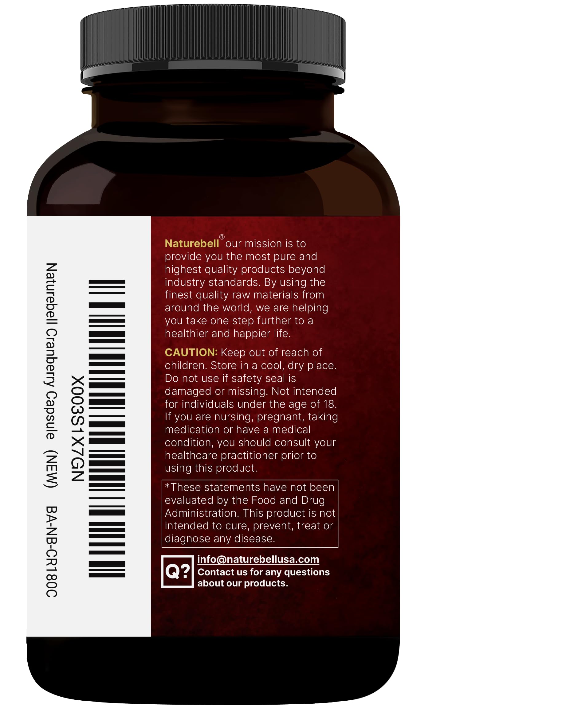NatureBell cranberry 2-pack packaging with product box