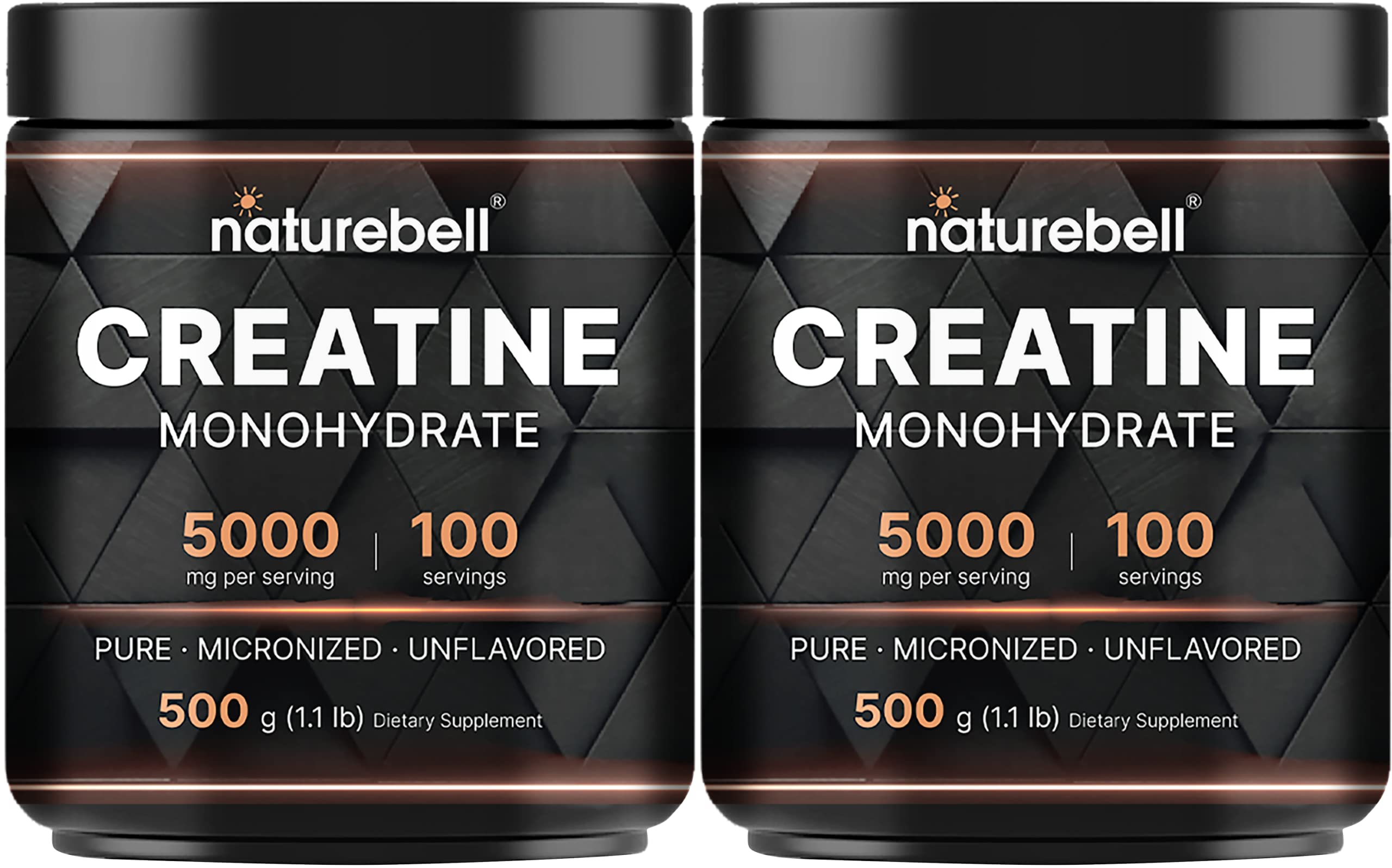 NatureBell 2-pack creatine monohydrate powder packshot