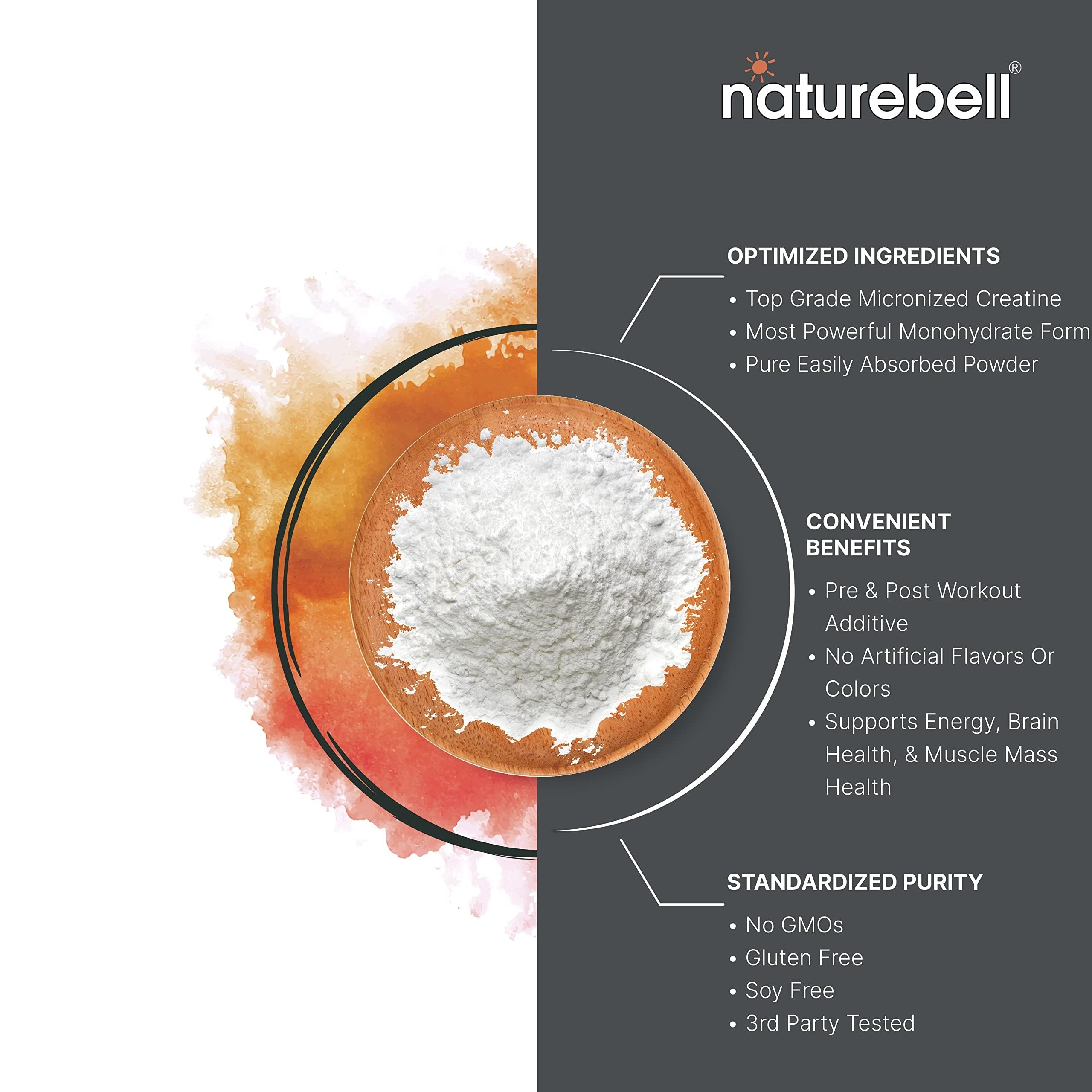 Keto and vegan friendly label on NatureBell container