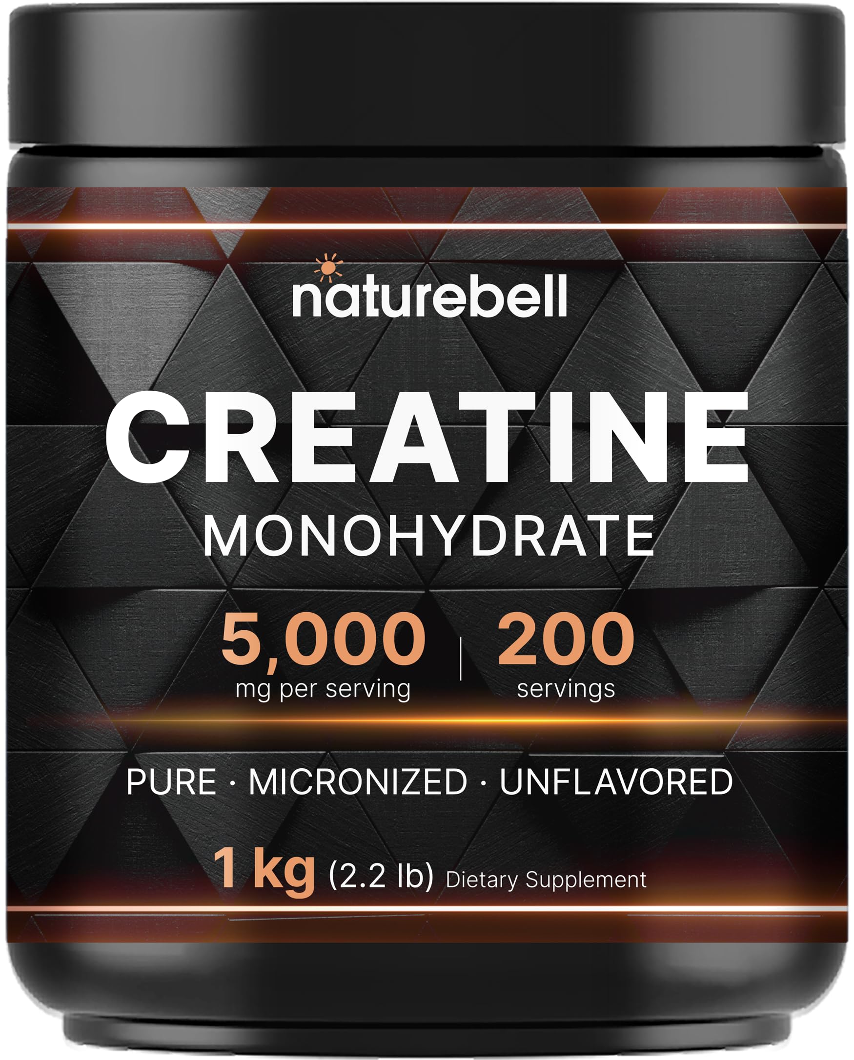Hero shot of NatureBell Creatine Monohydrate Powder 1000g