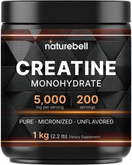 Hero shot of NatureBell Creatine Monohydrate Powder 1000g