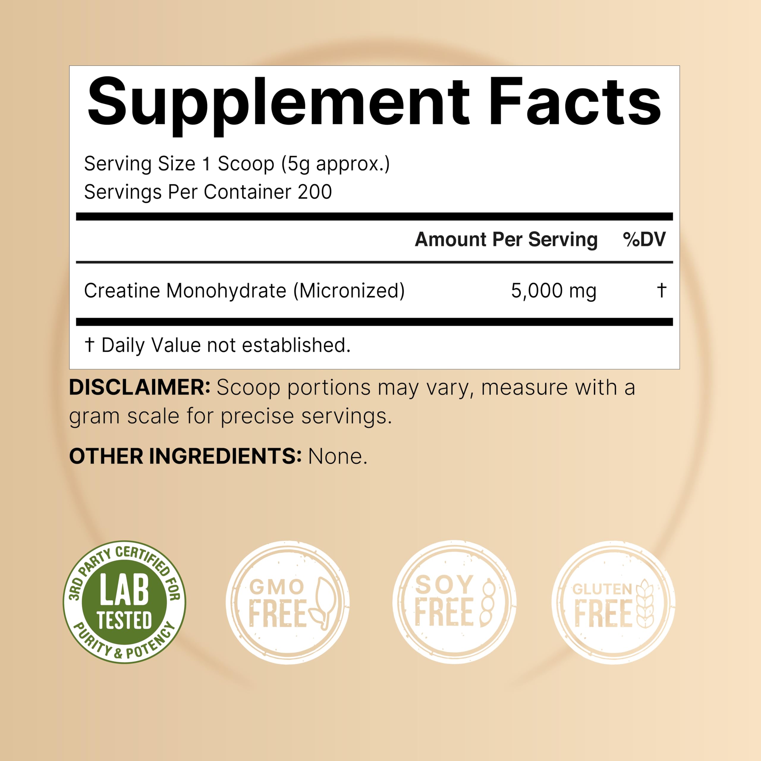 Micronized creatine powder texture close-up