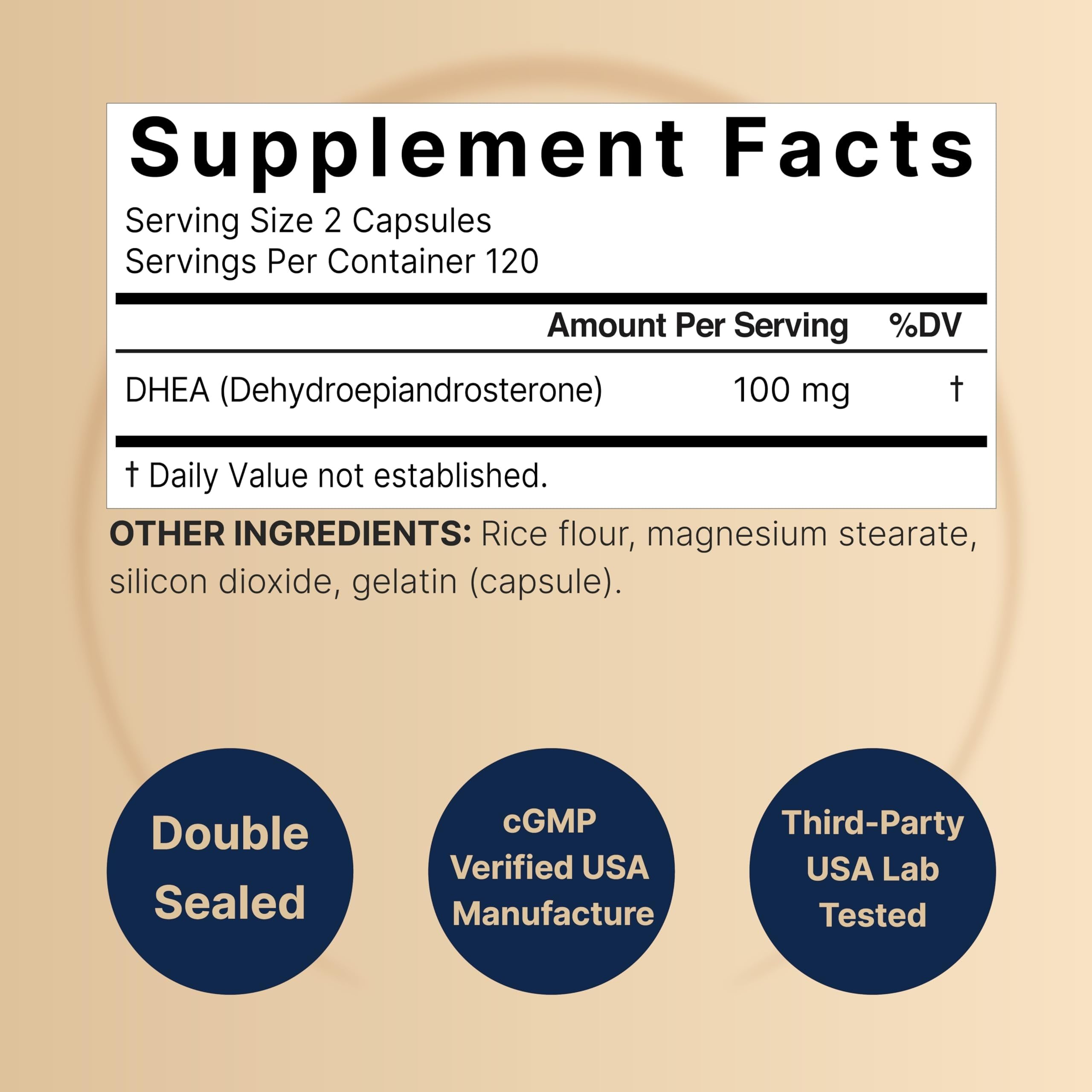DHEA micronized formula for better absorption