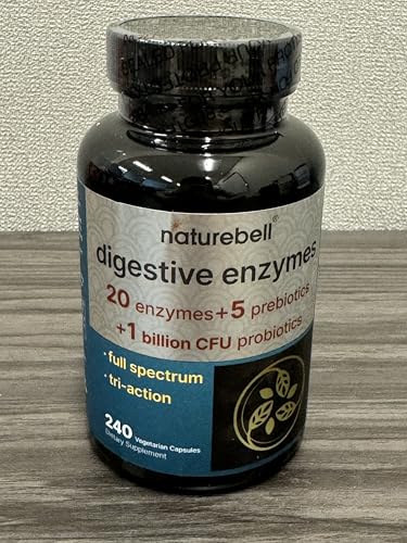 NatureBell Digestive Enzymes bottle with product label visible
