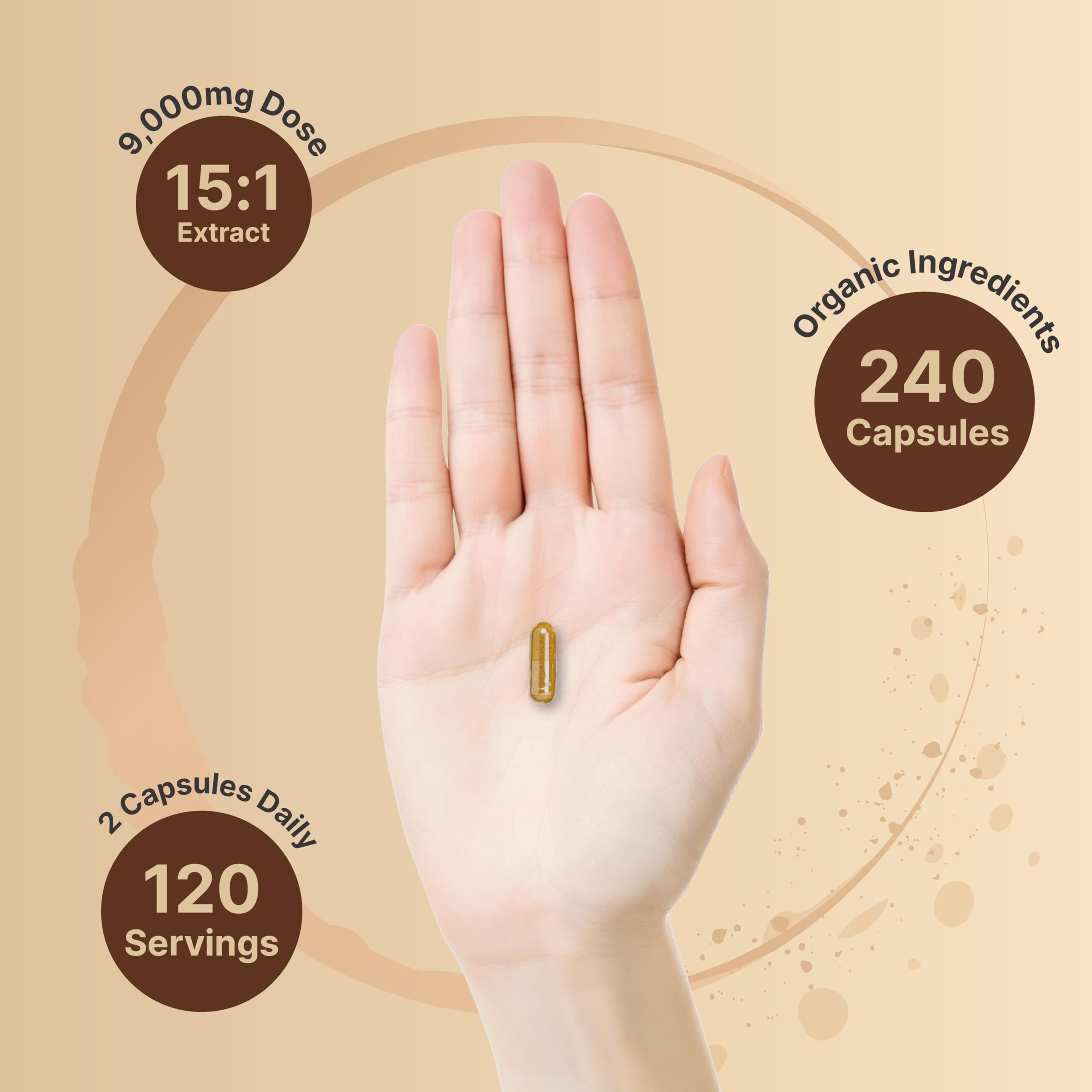Illustration of 120-day supply with 240 capsules