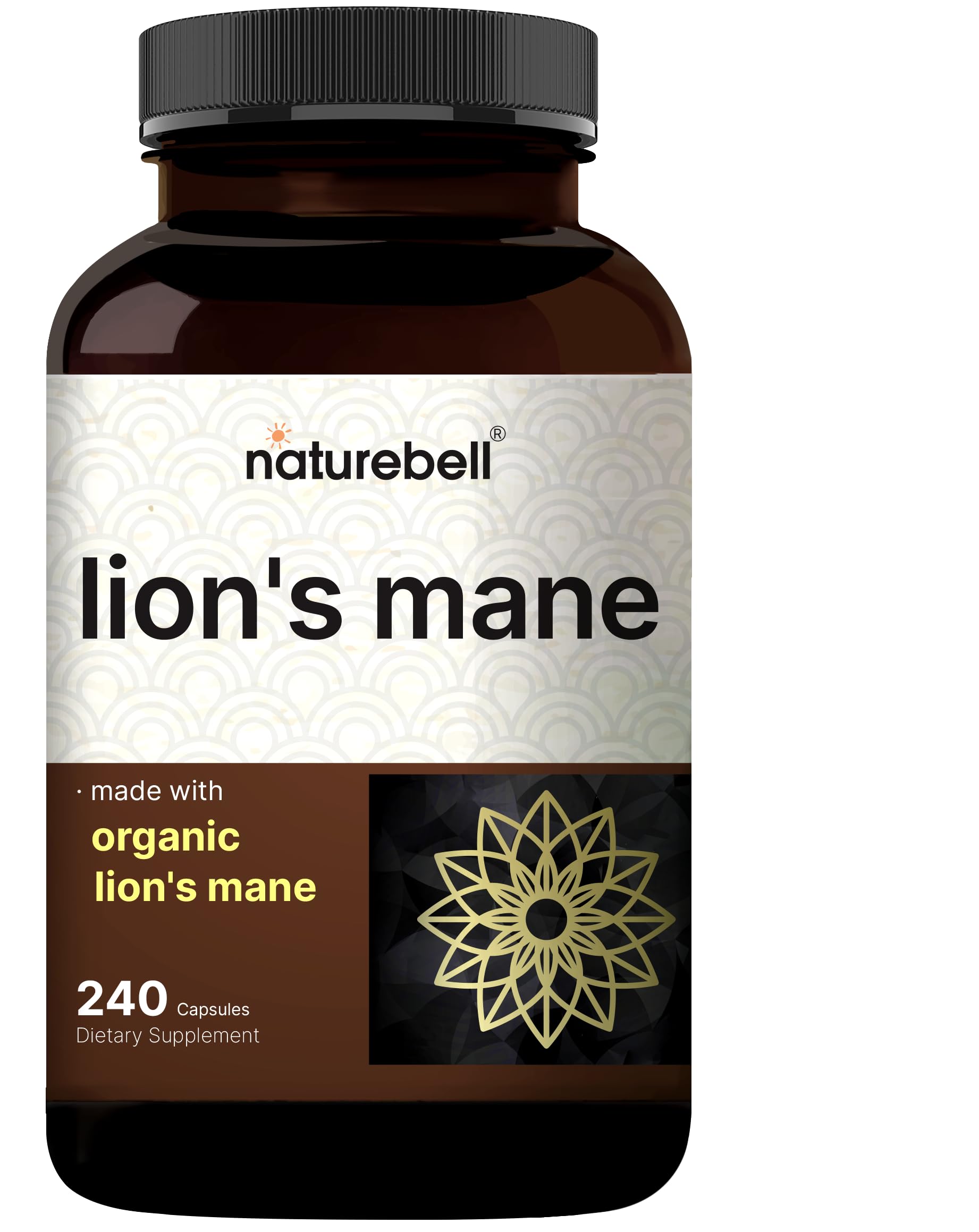 NatureBell Lion's Mane capsules bottle front