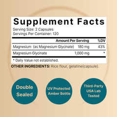 Chelated and purified magnesium glycinate by NatureBell