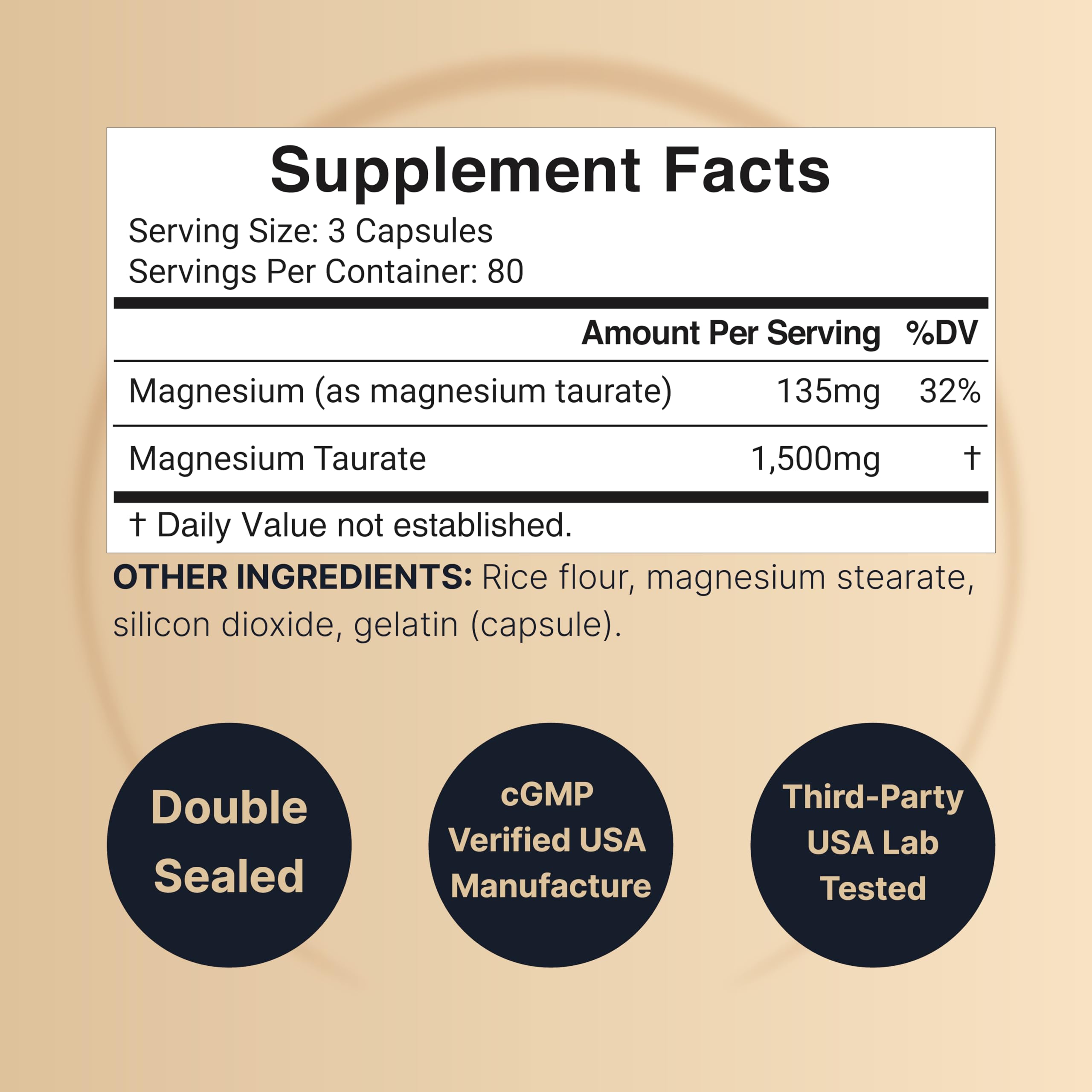 Third-party lab tested seal on NatureBell bottle
