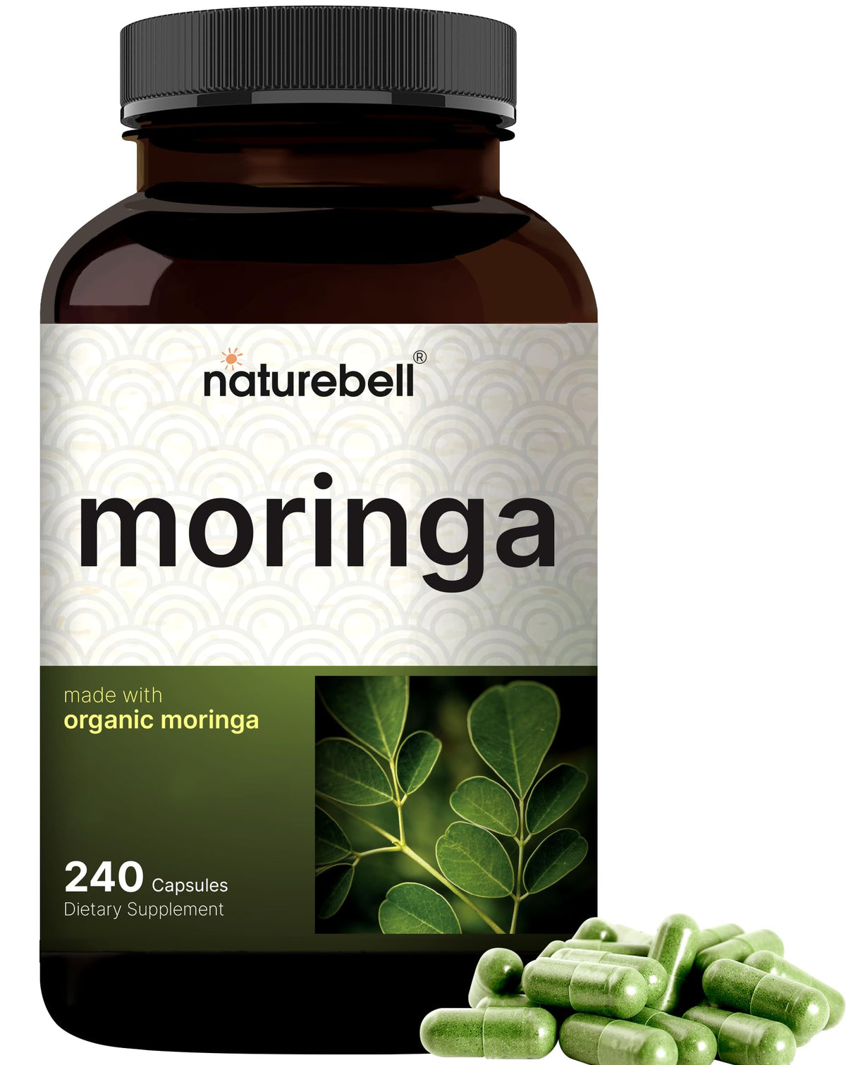 NatureBell Moringa Capsules front view