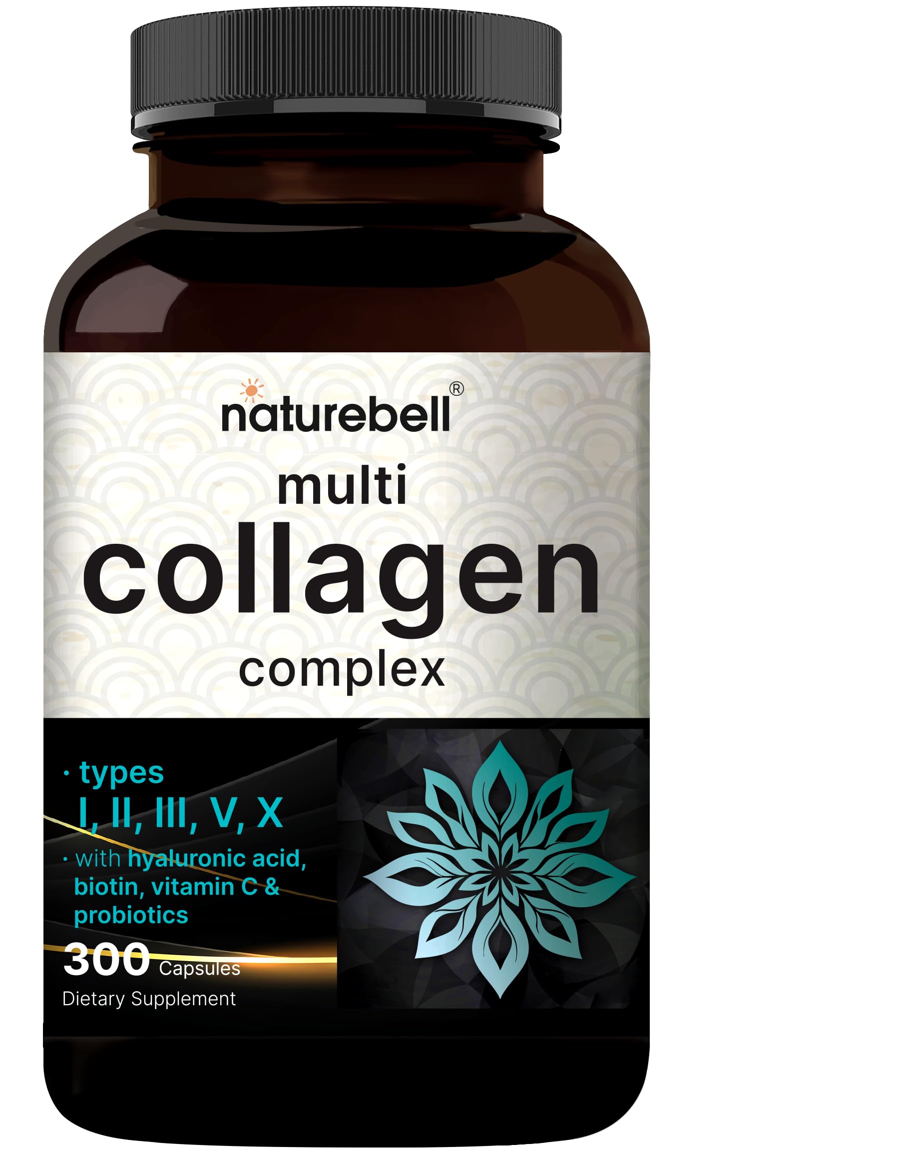 NatureBell Multi Collagen Complex bottle with 300 capsules