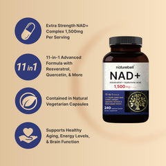 NAD+ 11-in-1 formula ingredients illustration
