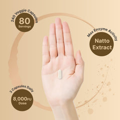 Natto extract source for nattokinase in NatureBell supplement