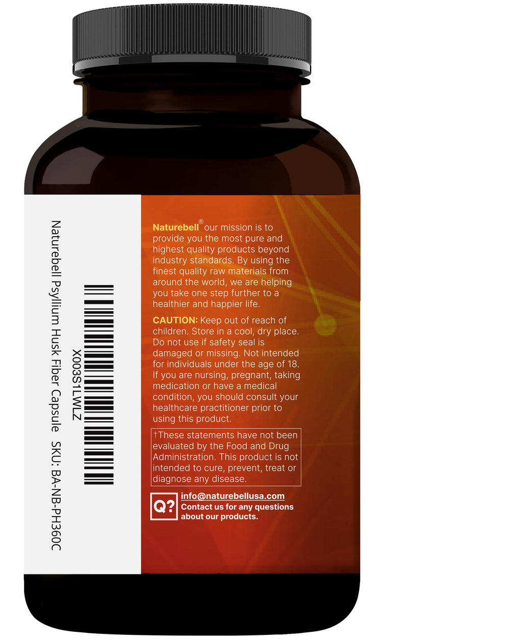 Digestive health concept with natural fiber ingredients