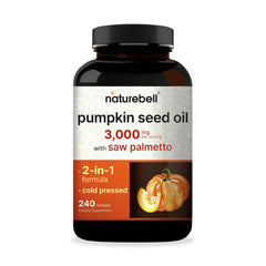 NatureBell Virgin Pumpkin Seed Oil Softgels bottle