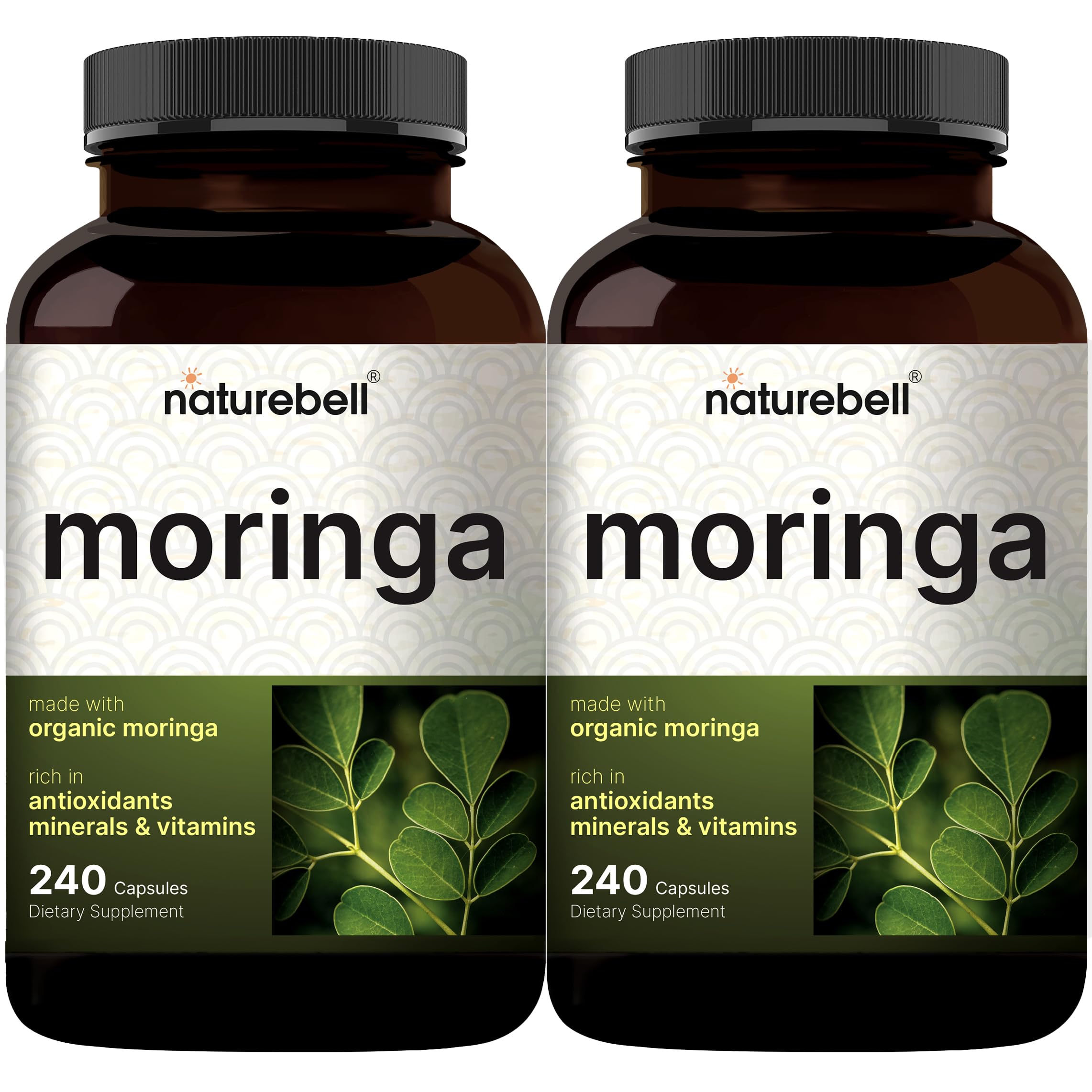 Front packaging of NatureBell Pure Moringa 2-pack