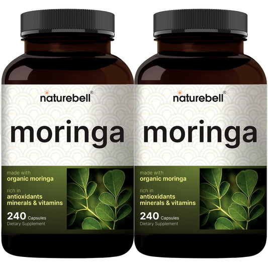 Front packaging of NatureBell Pure Moringa 2-pack