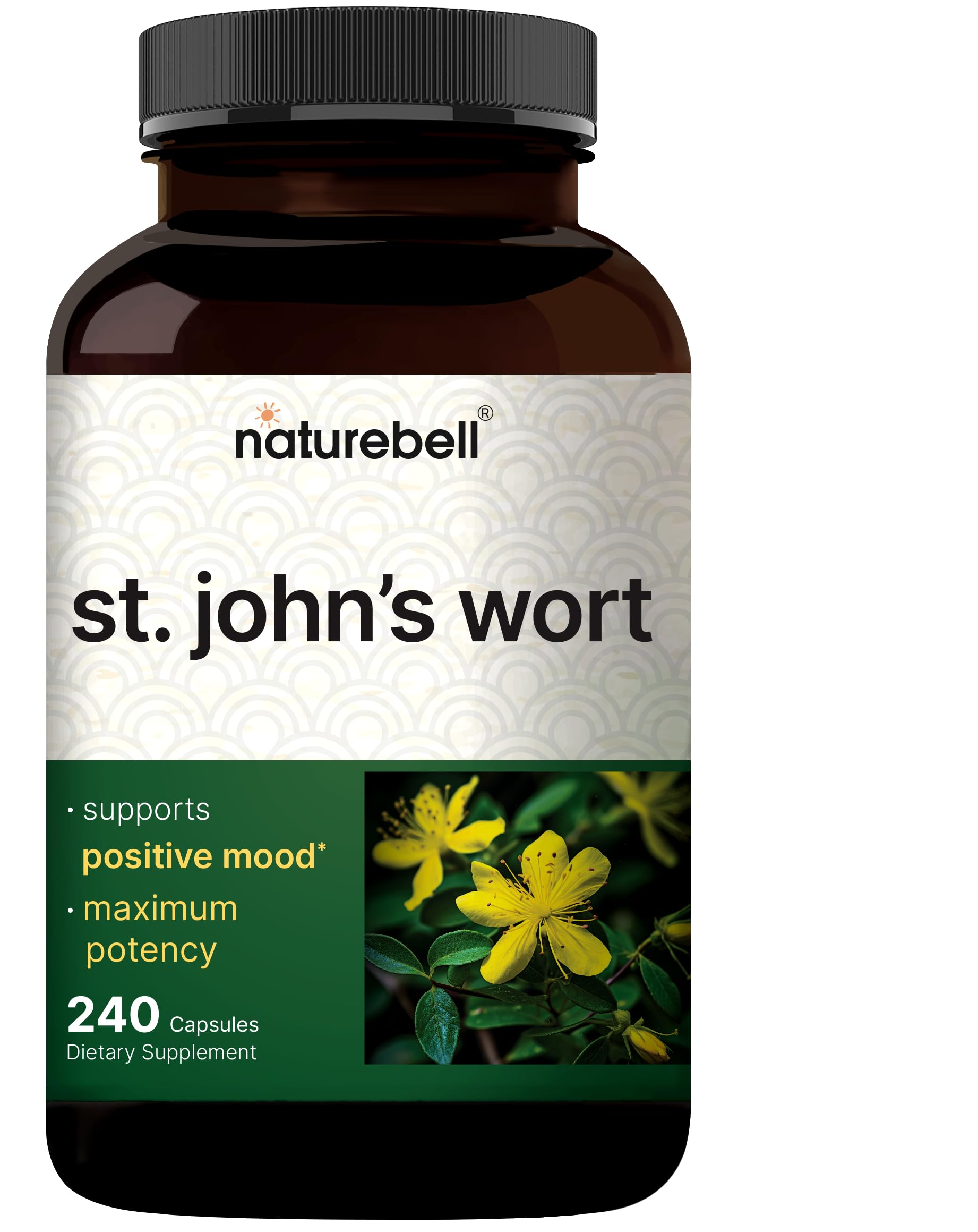 NatureBell St. John’s Wort bottle with 240 capsules
