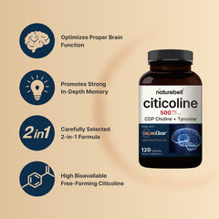 Graphic showing Citicoline and Tyrosine blend