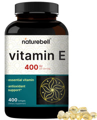 NatureBell Vitamin E softgels bottle with 400 IU per serving