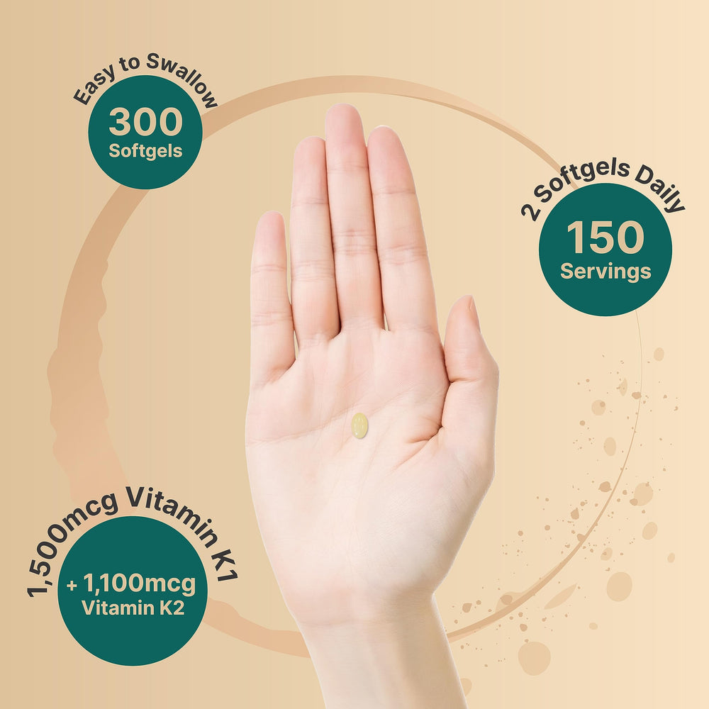 Dosage chart for NatureBell Vitamin K Complex