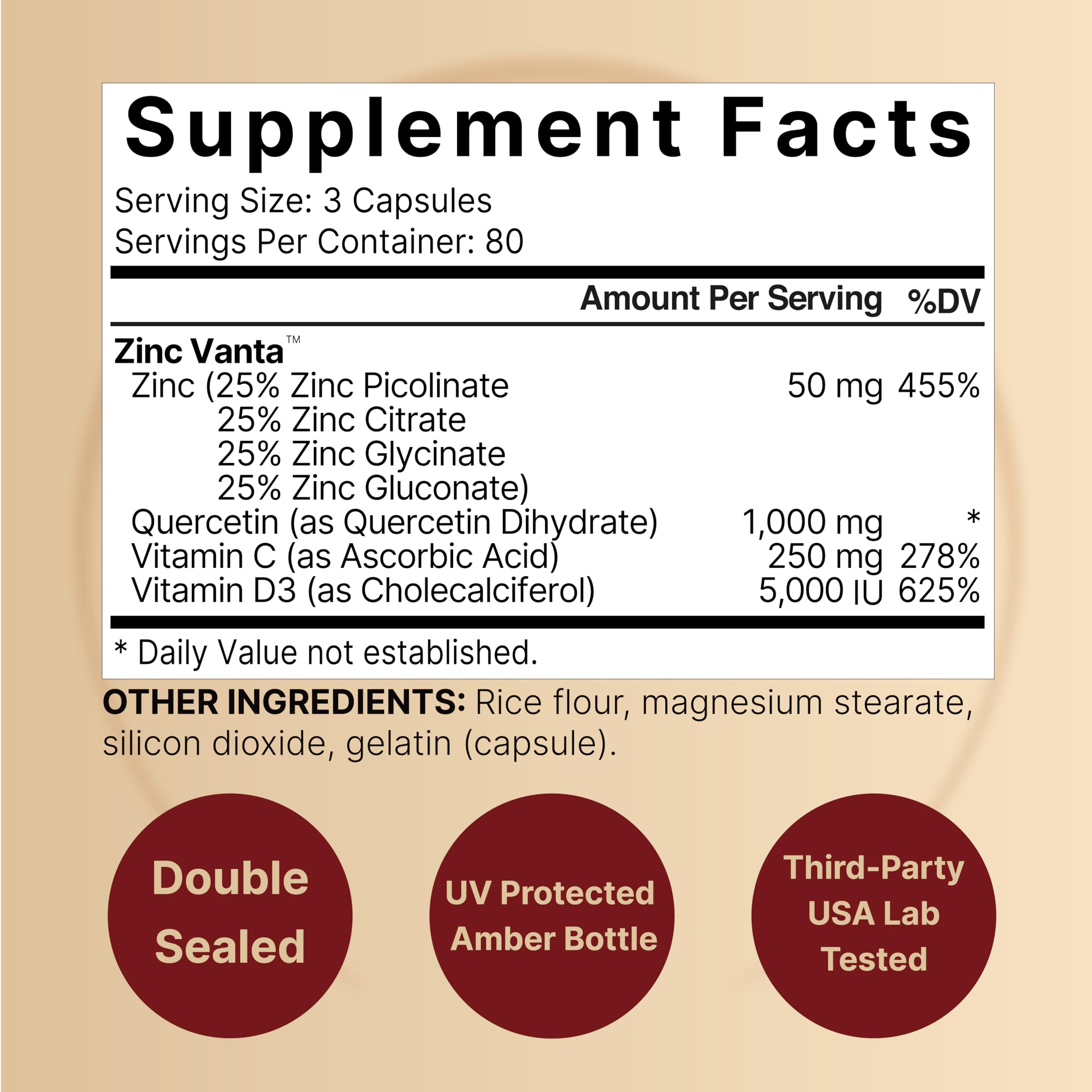 Front packaging image of NatureBell Zinc Quercetin 2-pack