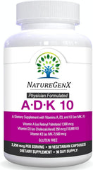 NatureGenX ADK10 3-month supply package, convenient daily habit.